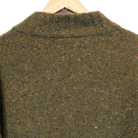 I'VORY‎ Womens L Cardigan Sweater Soft Wool Chunky Boho Hippie Green Purple - Picture 4 of 9